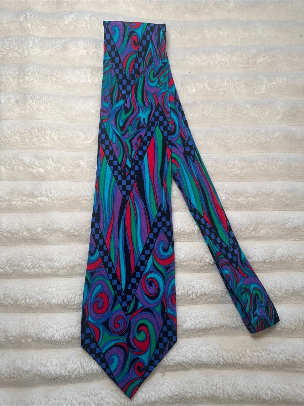 MISSONI Colorful Silk Tie (formal, preppy, business) - Picture 4 of 7